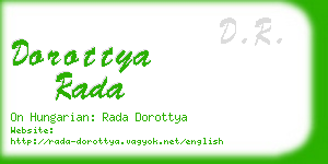 dorottya rada business card